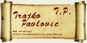 Trajko Pavlović vizit kartica